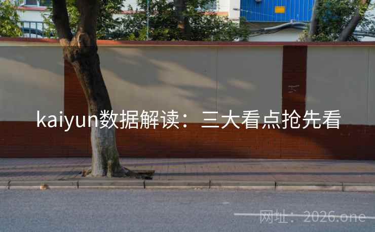 kaiyun数据解读：三大看点抢先看