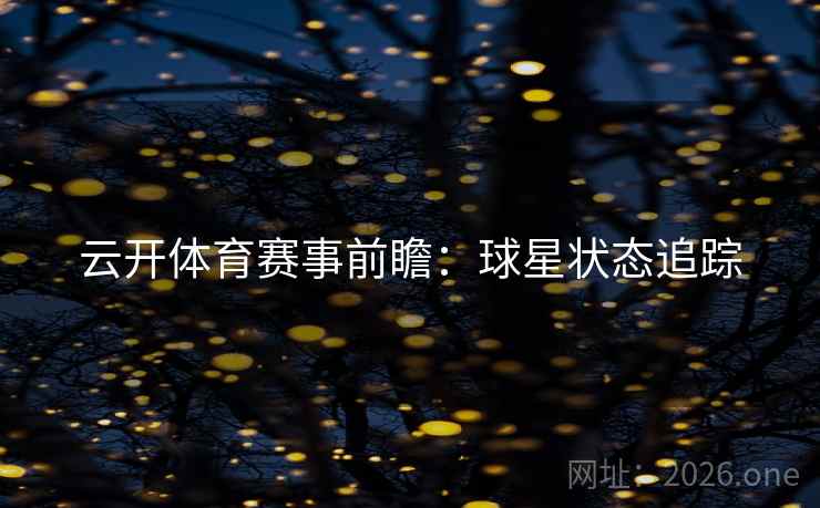 云开体育赛事前瞻：球星状态追踪  第2张