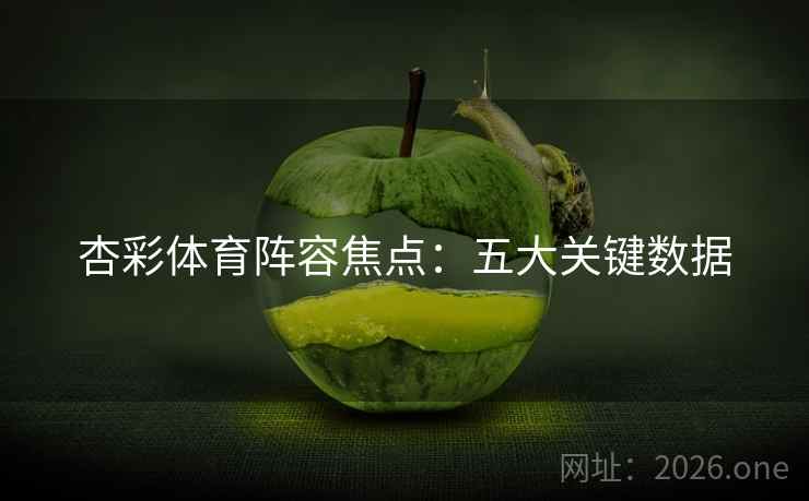 杏彩体育阵容焦点：五大关键数据